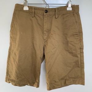 Men's Dark Tan Khaki Shorts